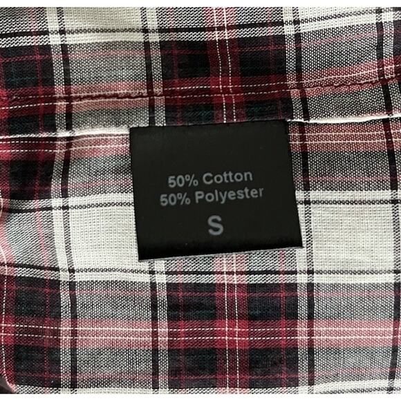 Jenni Kayne Classic Plaid Button Down Shirt Collared Lightweight Size Small NEW - Picture 7 of 7